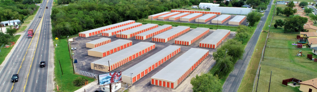 Aerial View Security Mini Storage Beeville TX